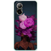 Чехол BoxFace Realme C67 Exquisite Purple Flowers