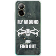 Чехол BoxFace Realme C67 Дрон Fly Around