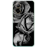 Чехол BoxFace Realme C67 Black and White Roses