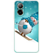 Чехол BoxFace Realme C67 Skier Snowman