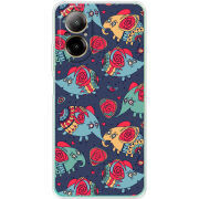 Чехол BoxFace Realme C67 Flying Elephants