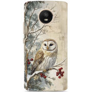Чехол Uprint Motorola Moto E Plus XT1771 Christmas Owl