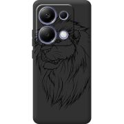 Черный чехол BoxFace Poco M6 Pro Lion