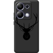 Черный чехол BoxFace Poco M6 Pro Deer