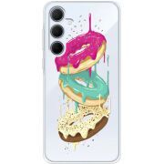Прозрачный чехол BoxFace Samsung Galaxy A35 5G (A356) Donuts