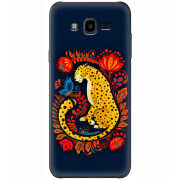 Чехол Uprint Samsung Galaxy J7 Neo Duos J701 Petrykivka Leopard
