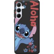 Черный чехол BoxFace Samsung Galaxy A35 5G (A356) Гавайський гість Stich