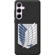 Черный чехол BoxFace Samsung Galaxy A55 5G (A556) Атака Титанов Крылья Свободы
