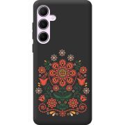 Черный чехол BoxFace Samsung Galaxy A55 5G (A556) Ukrainian Ornament