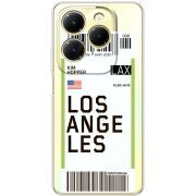 Прозрачный чехол BoxFace Infinix Hot 40 Ticket Los Angeles