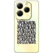 Прозрачный чехол BoxFace Infinix Hot 40 Amor Amor