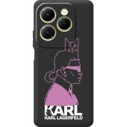 Черный чехол BoxFace Infinix Hot 40 Pink Karl