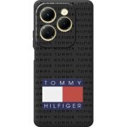 Черный чехол BoxFace Infinix Hot 40 Tommy Print