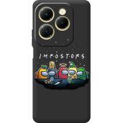 Черный чехол BoxFace Infinix Hot 40 Among Us Impostors