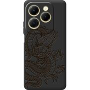 Черный чехол BoxFace Infinix Hot 40 Chinese Dragon