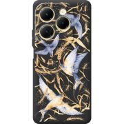 Черный чехол BoxFace Infinix Hot 40 Ластівки