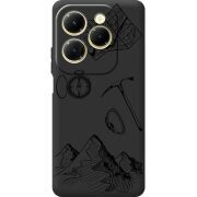 Черный чехол BoxFace Infinix Hot 40 Mountains