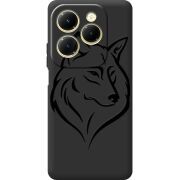 Черный чехол BoxFace Infinix Hot 40 Wolf