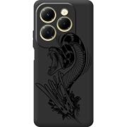 Черный чехол BoxFace Infinix Hot 40 Snake