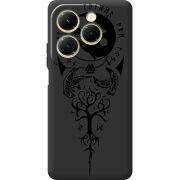 Черный чехол BoxFace Infinix Hot 40 Hugin and Munin