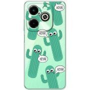 Прозрачный чехол BoxFace Infinix Hot 40i с 3D-глазками HIYA