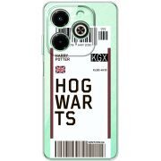 Прозрачный чехол BoxFace Infinix Hot 40i Ticket Hogwarts