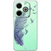 Прозрачный чехол BoxFace Infinix Hot 40i Feather