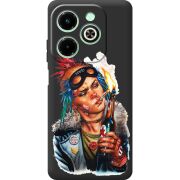 Черный чехол BoxFace Infinix Hot 40i Tanker Girl
