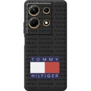 Черный чехол BoxFace Infinix Note 30 4G Tommy Print