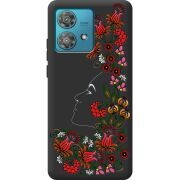 Черный чехол BoxFace Motorola Edge 40 Neo 3D Ukrainian Muse