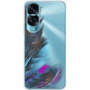 Прозрачный чехол BoxFace Huawei Honor 90 Lite Feathers