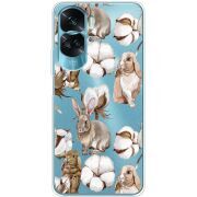 Прозрачный чехол BoxFace Huawei Honor 90 Lite Cotton and Rabbits