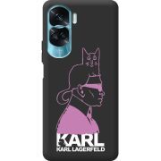 Черный чехол BoxFace Huawei Honor 90 Lite Pink Karl