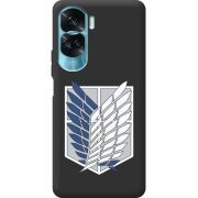 Черный чехол BoxFace Huawei Honor 90 Lite Атака Титанов Крылья Свободы