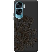 Черный чехол BoxFace Huawei Honor 90 Lite Chinese Dragon