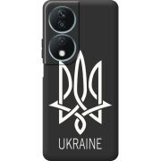 Черный чехол BoxFace Honor X7b Тризуб монограмма ukraine