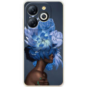 Чехол BoxFace Infinix Smart 8 Exquisite Blue Flowers