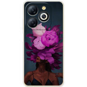 Чехол BoxFace Infinix Smart 8 Exquisite Purple Flowers