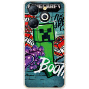 Чехол BoxFace Infinix Smart 8 Minecraft Graffiti