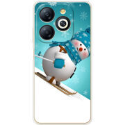 Чехол BoxFace Infinix Smart 8 Skier Snowman