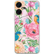 Чехол BoxFace Tecno POVA Neo 3 Birds in Flowers