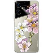 Прозрачный чехол BoxFace Tecno POVA Neo 3 Cherry Blossom