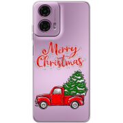 Прозрачный чехол BoxFace Motorola G24 Holiday Car