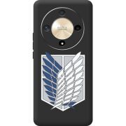 Черный чехол BoxFace Honor Magic 6 Lite 5G Атака Титанов Крылья Свободы