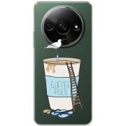 Прозрачный чехол BoxFace Xiaomi Redmi A3 Segull in Cofee Pool