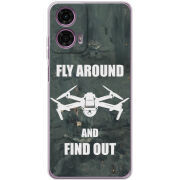 Чехол BoxFace Motorola G24 Power Дрон Fly Around