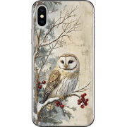 Чехол Uprint Apple iPhone X Christmas Owl