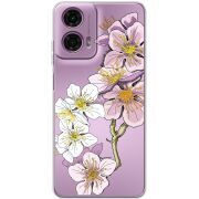 Прозрачный чехол BoxFace Motorola G24 Power Cherry Blossom