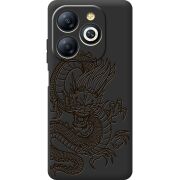 Черный чехол BoxFace Infinix Smart 8 Plus Chinese Dragon