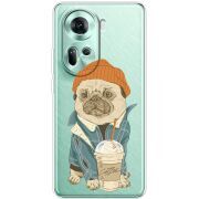Прозрачный чехол BoxFace OPPO Reno 11 5G Dog Coffeeman